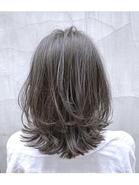 ヘアサロン エフ 渋谷(F) #オリーブベージュ　#アッシュブラウン　#レイヤーカット