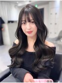 【レイヤーカット】韓国ヘア顔まわりカットロングレイヤー