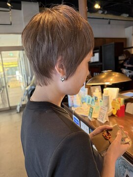 アングゥギャラリー(ungu GALLERY) ベリショ/ダブルカラー/グレージュ