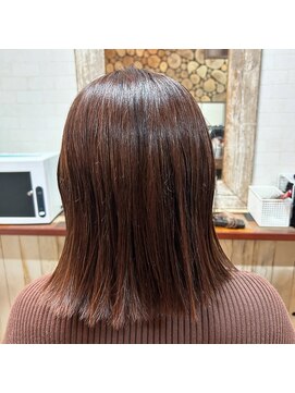 レオンカラー 天神大名店(LEON COLOR) チョコブラウン/髪質改善カラー/20代/天神大名