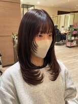 ヘアメイク シュシュ(Hair make chou chou)&nbsp;レイヤーカット　髪質改善カラー　赤髪