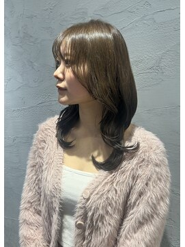 ネオ(neo.) オリーブベージュ/レイヤーカット