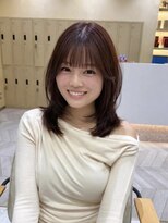 ゼスト フィーノ(ZEST fino)&nbsp;【橋本姫奈】ミディアムレイヤー×赤髪