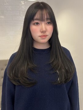 ラヴィズム 長岡店(LUVISM) 韓国/顔周りレイヤー/ダブルカラー/ベージュ/前髪新潟長岡宮関◆