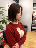 切りっぱなしボブ/外はねボブ