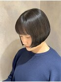切りっぱなしボブ,ミニボブ