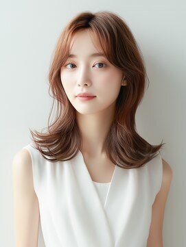 アーダーヘアサロン 武生店(ADER HAIR SALON) ショコラブラウン×くびれセミディ