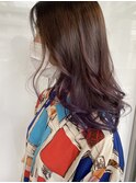 レイヤーカット×バレイヤージュカラー