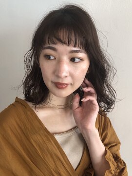 ヴェイン(VEIN) 大人かわいい/フリンジウェーブ/ココアブラウン/ミディ