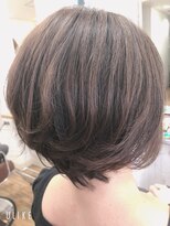 ペリドットエフ(peridot f) ハイライト ショートカット ショートボブ 30代 40代 50代 60代