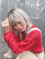 リアイス(Re:ICE) ミニウルフ/くすみブルー/流れるレイヤー/インナーハイライト