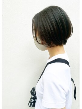 モルニ(MORNI) ミニボブ_マロンベージュ Aラインボブ かきあげ