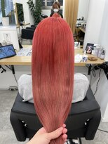 エイト 恵比寿店(EIGHT ebisu)&nbsp;レッドケアブリーチカラーロングストレート