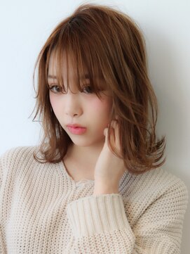 ウィステリア 銀座(WISTERIA) 【遠藤】大人可愛い外ハネミディアム20代30代シースルーバング