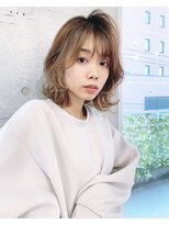 リコバイアフロート(riko by afloat)&nbsp;大人フェミニンミディアムレイヤーシースルーバング