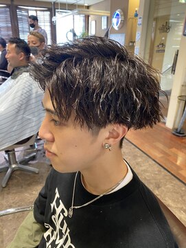 リットジェンツ 千葉(Lit Gents) かきあげバングツイスパマッシュ【YUSUKE】