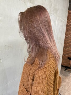 ソルトウォーター(SALT WATER) ダブルカラーでつくる ピンクベージュ