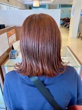 レクラ 清須店(L'eclat) ミディアム×レッドブラウン