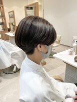 シュヴー 浦安店(CHEVEUX)&nbsp;センターパートツーブロックメッシュハイライト黒髪