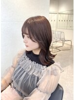 ユーフォリア 渋谷グランデ(Euphoria SHIBUYA GRANDE)&nbsp;外ハネくびれ巻き　ピンクブラウン