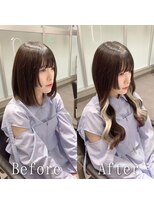 あるじゃんすー 千葉店&nbsp;チョコレートブラウン×ホワイトベージュ#シールエクステ#千葉