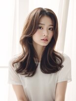 アンブルリュクス 中野(amble luxe)&nbsp;くびれヘア/韓国風/ブラウン系カラー/中野美容室