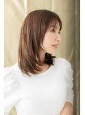 ■シースルーバング前下がりレイヤーカット610★越谷30代40代
