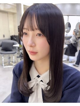 ロンドアヴァントゥス 池袋(Lond aventus) 韓国レイヤー/韓国風/ボブ/髪質改善/黒髪/ブリーチなし〔池袋〕