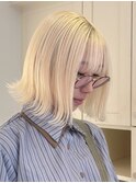 14084ミルクティーアッシュミルクティーベージュハイトーンボブ