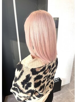 エル オオサカ 心斎橋店(L. OSAKA) ピンクベージュ_グレージュカラーボブウルフ_S23