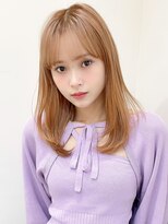 レア 表参道(L'ea)&nbsp;暗めカラーグランマッシュデザインカラーフェイスフレーミング