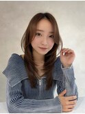 ブリーチなしダブルカラー/レイヤー/縮毛矯正/髪質改善/学割U24