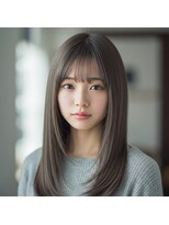 コトナ 越谷店&nbsp;ロングヘアー/チャコールグレー/縮毛矯正/髪質改善/越谷