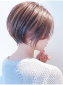 Say.丸みショートひし形ショートショートボブヘーゼルグレージュ