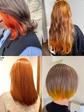 イエロー＆オレンジ/デザインカラー[20代/30代/40代/50代/60代]