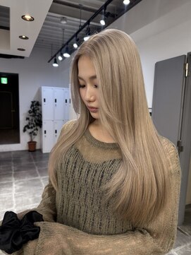 ペレ 栄店(PELE) イメチェン/ホワイトブロンド/外ハネボブ/美髪/栄