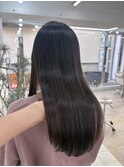 韓国顔まわりレイヤーカットグレージュオリーブベージュブラウン