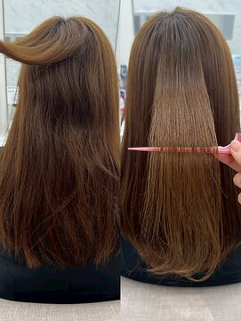 エレラビューティー(ELERA beauty) 【ビフォーアフター】艶髪/髪質改善/ストレート/セミロング