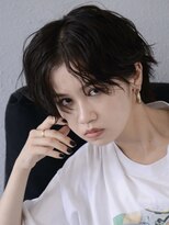 ロアー ヘアー マチルダ 千葉店(RAWR hair MATILDA) 【RAWR】大人ショートパーマウルフパーマアッシュブラック