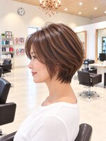 ネイヴスヘアー 香椎照葉店(Neivs Hair)&nbsp;丸みシルエットの大人ショートボブ