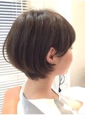 Coast.ショートボブ×ノームコア×耳かけ×ラベンダーブラウン