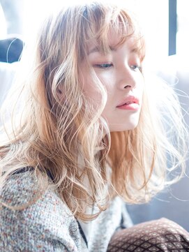 アルバム 銀座(ALBUM GINZA) シフォンベージュ_ホワイトアッシュエアリーミディ_48254