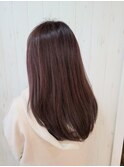 #ピンクブラウン#セミロング