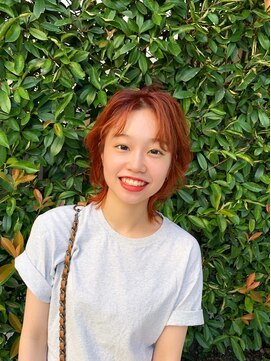 ギミック 自由が丘(gimmick) ウルフマッシュ ボブウルフ ＆ オレンジカラー