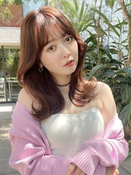 フォンズ(FONS) 韓国ヘア 大人ガーリ―くびれヘア 顔周りカット チョコレート