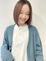 レトン 銀座(leton)&nbsp;ペールベージュ/外ハネボブ/大人かわいい/セクションカラー[銀座