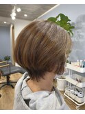 グレージュショート