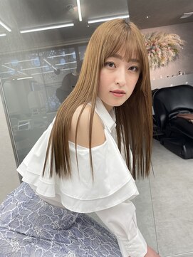 ロンド マーレ 天神大名店(Lond mare) イメチェン/チェリーブラウン/フェミニン/ダークアッシュ/束感