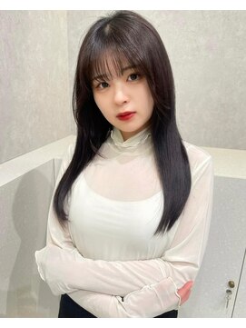 エジョン 幡ヶ谷店(Aejon) チョコレート大人ガーリー小顔プリカールストレート