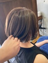 トト 船橋店(toto.)&nbsp;黒髪/グレーベージュ/レイヤーロング/前髪パーマ[西船橋/津田沼]